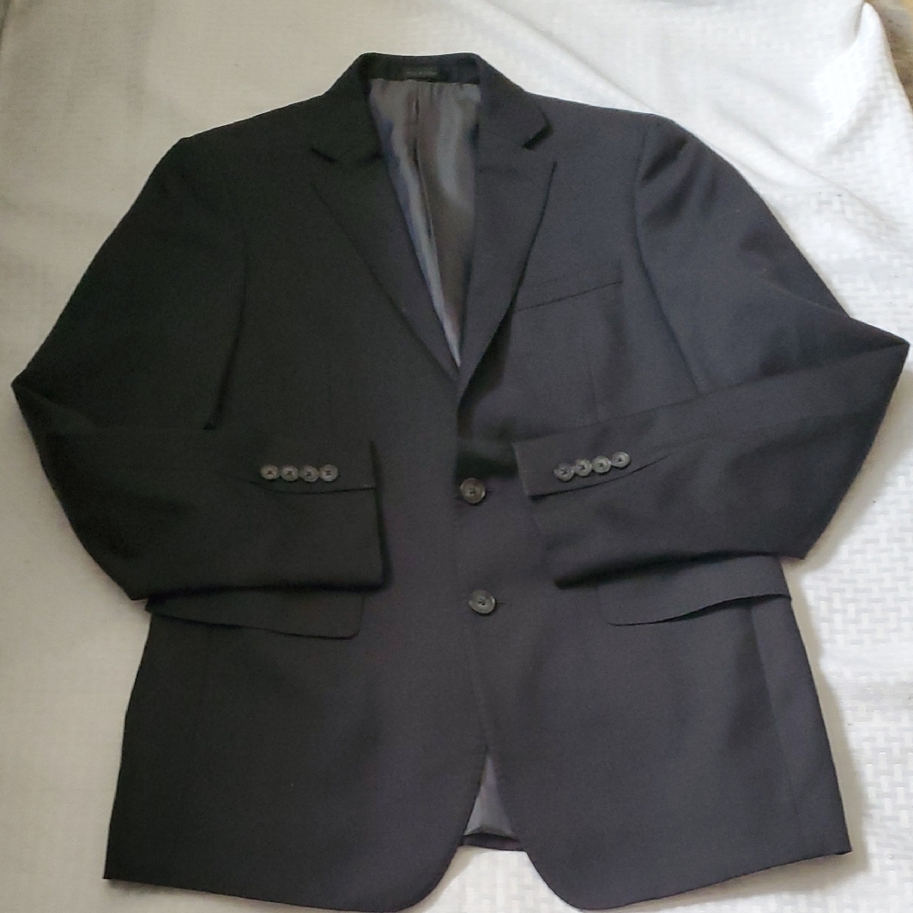 Calvin Klein Charcoal Black Grey 2 Piece Suit - Picture 14 of 17